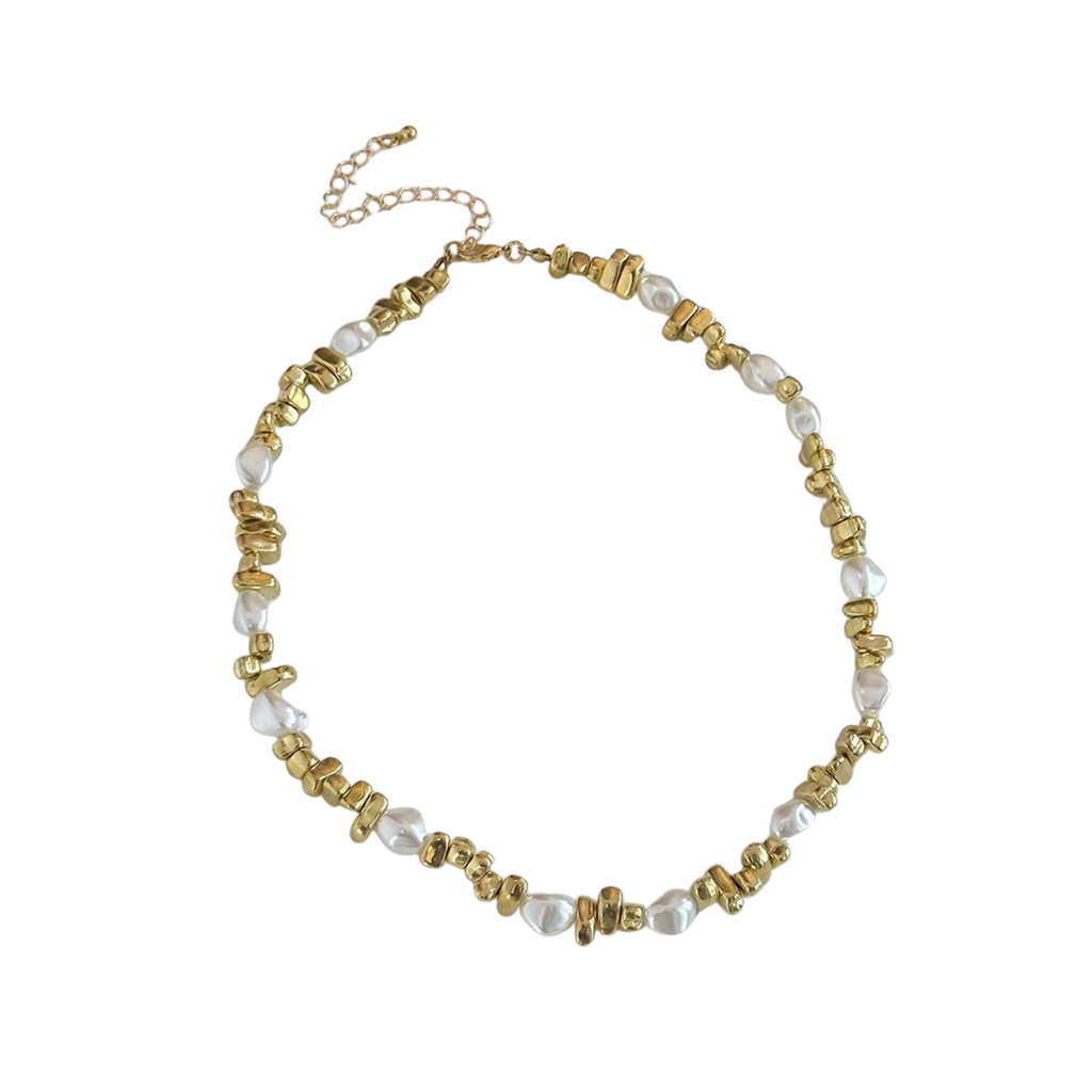 Vintage Pearl Tassel Choker Necklace