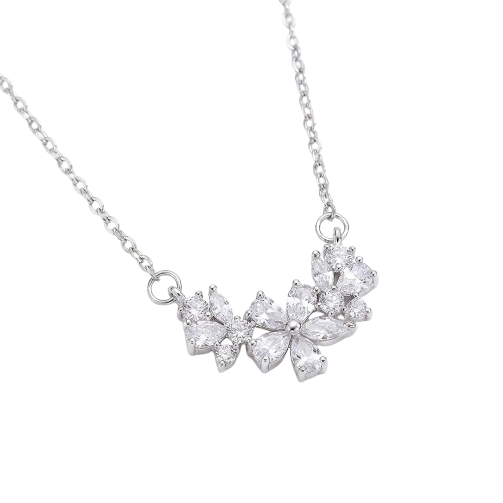 Diamond Flower Necklace