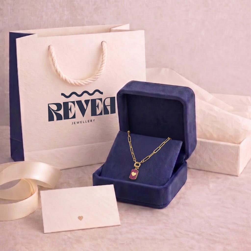 Zircon Heart Pendant Necklace
