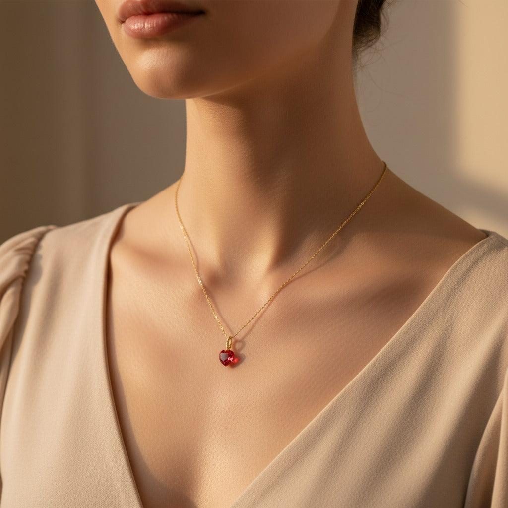 Zircon Pendant Necklace
