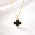Midnight Clover Necklace