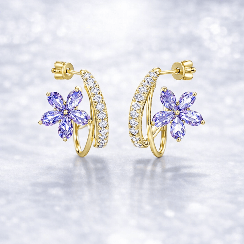 Amethyst Bloom Earrings