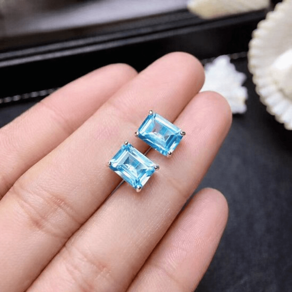 Aqua Aura Earrings