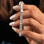 Baguette & Round Cut Tennis Bracelet