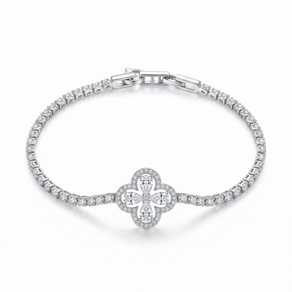 Clover Tennis Bracelet