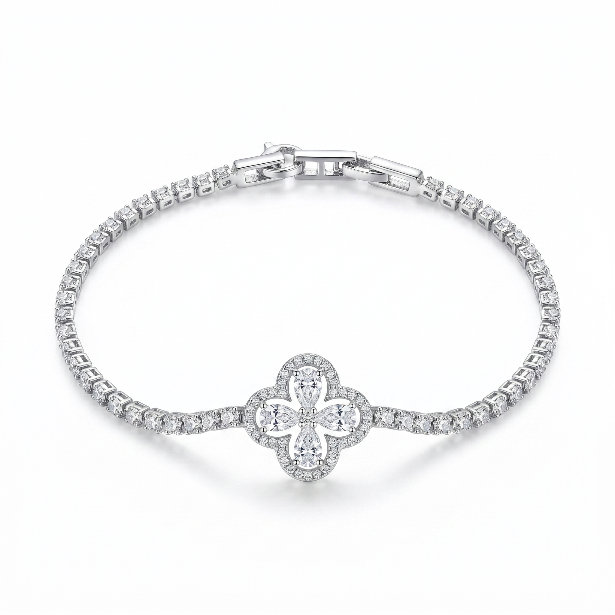 Clover Tennis Bracelet