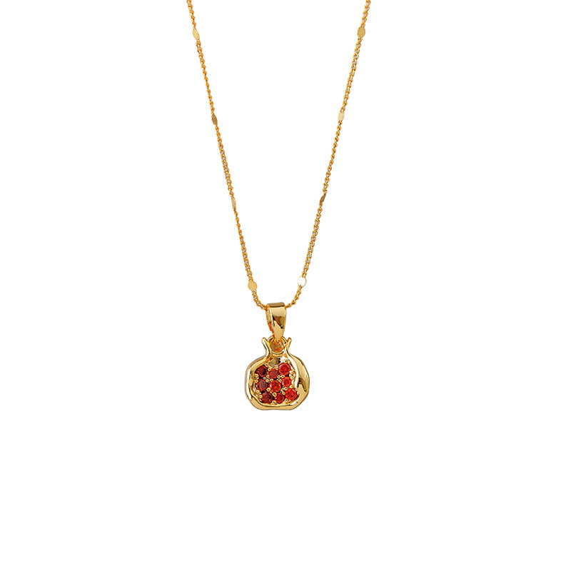 Golden Pomegranate Necklace