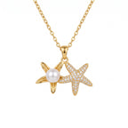Pearl Starfish Necklace