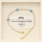 Blue Flower Tennis Bracelet