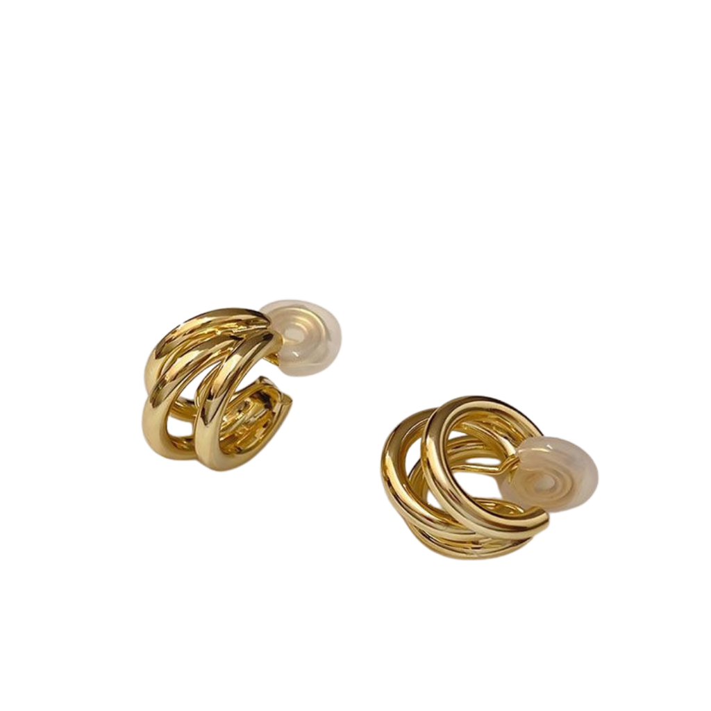 Elegant Mosquito Pattern Clip Earrings