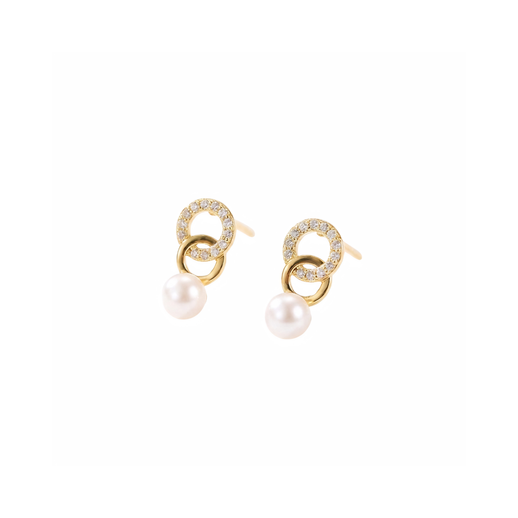 Minimalist Interlocking Hoop Earrings