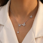 Butterfly Drop Necklace