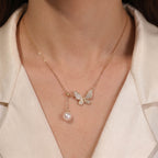 Butterfly Pearl Necklace