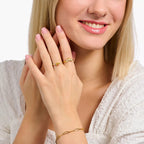 Zircon Star Shape Gold-plated Ring