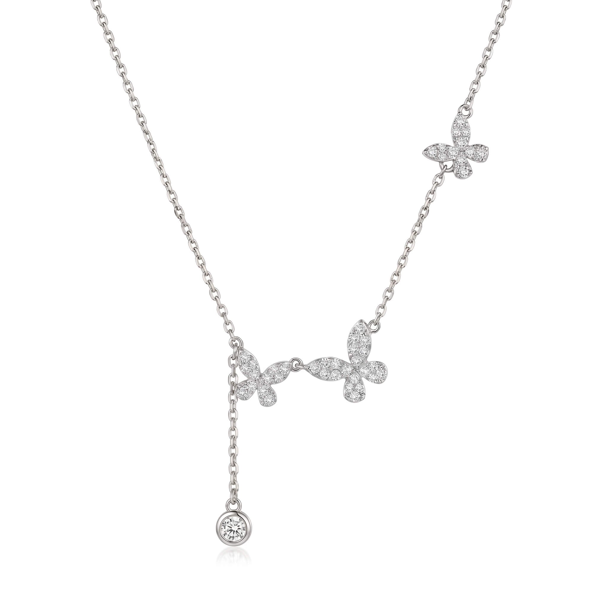 Butterfly Drop Necklace