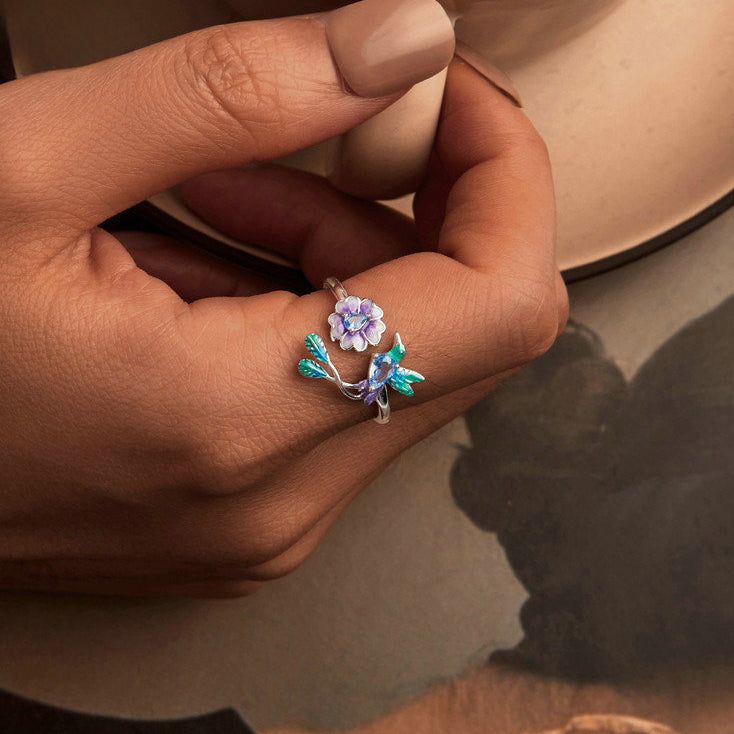 925 Sterling Silver Flower Ring