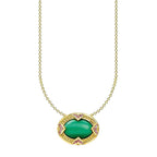Thomas Sabo Green Stone Pendant Necklace