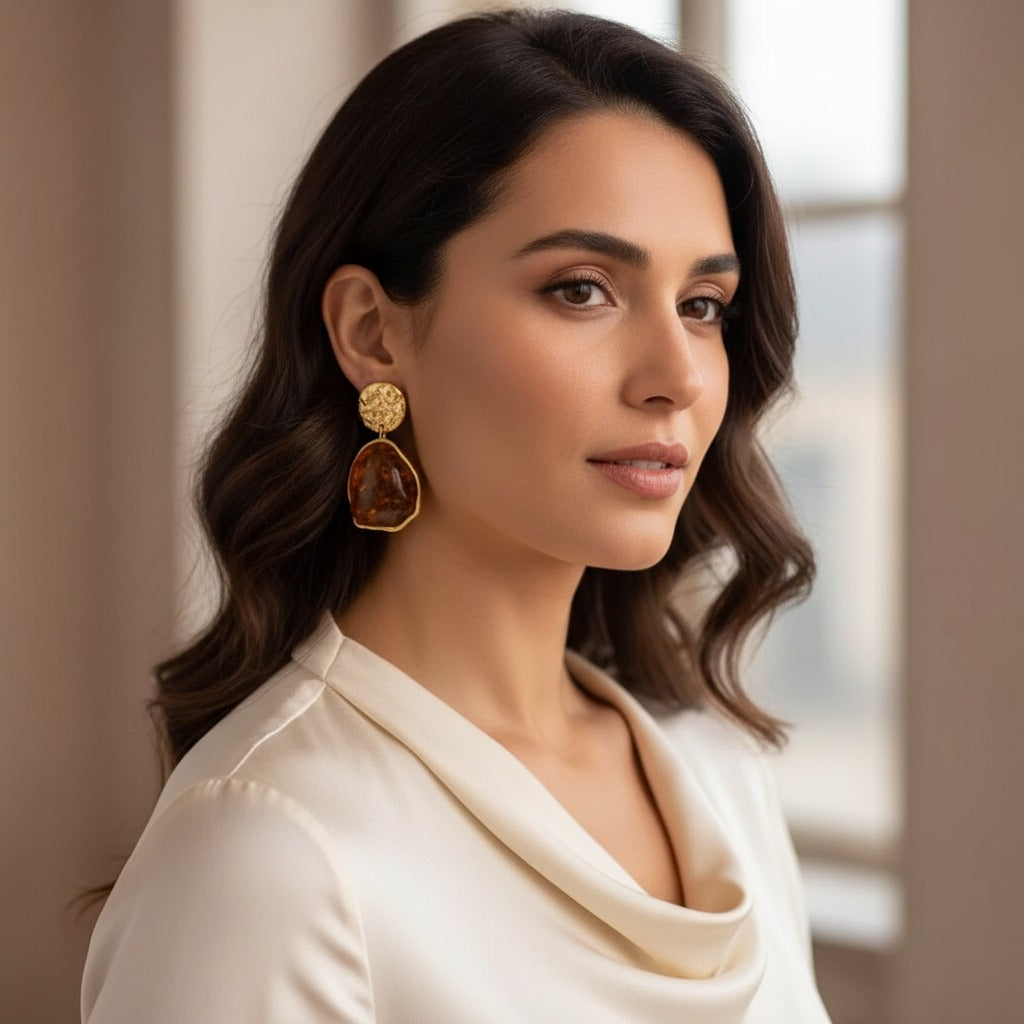 Abstract Drop Earrings
