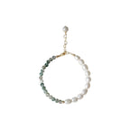 Luxury Fairy Summer Freshwater Pearl & Jade Beaded Bracelet