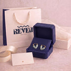 Heart-Shaped Blue Earrings
