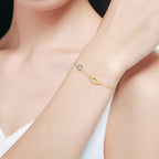 Evil Eye Hamsa Hand Bracelet