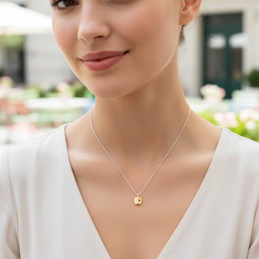 Apple-shaped Pendant Necklace