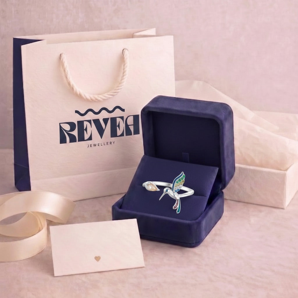 Elegant Hummingbird Rings