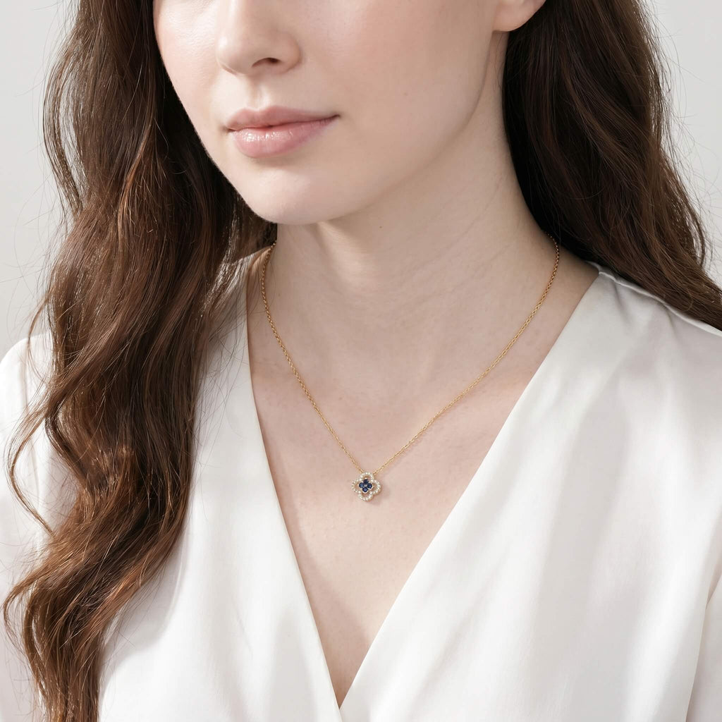 Pavé Clover Necklace
